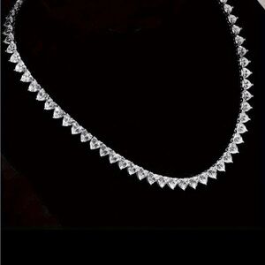 BEAUTIFUL 72-Carat Heart-Shaped Moissanite Necklace